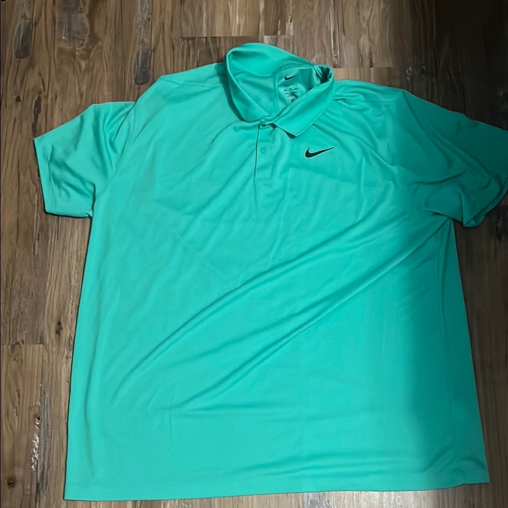 Nike Men's Teal Polo Shirt